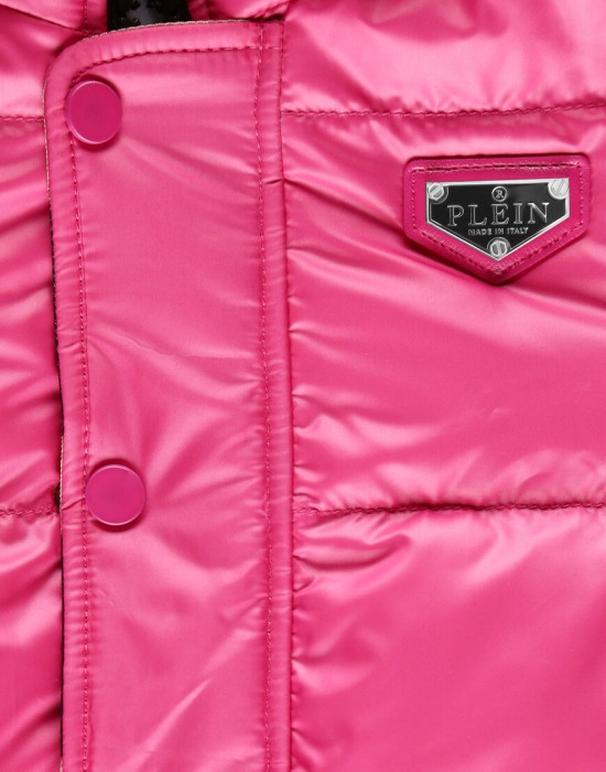 пуховик  от бренда philipp plein вид слева