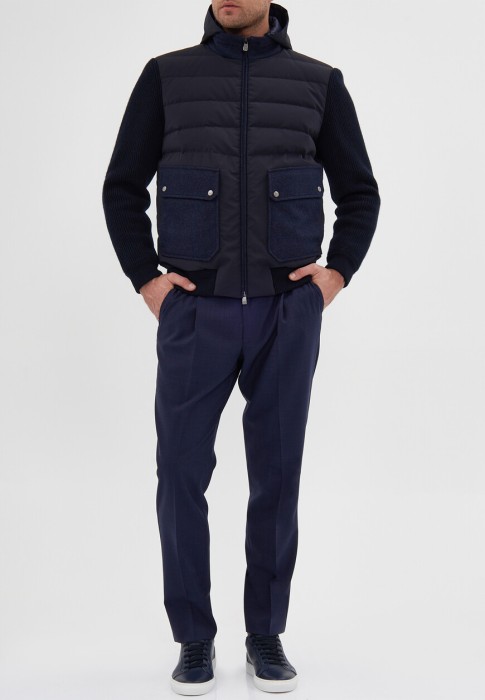 пуховик  от бренда corneliani вид слева