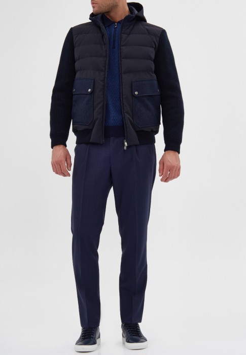 пуховик  из италии вид сбоку