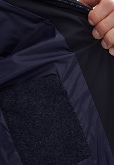 пуховик  для взрослого возраста с изнаночной стороны