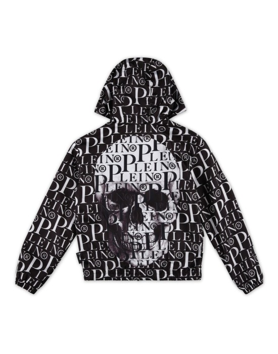 пуховик  от бренда philipp plein вид слева