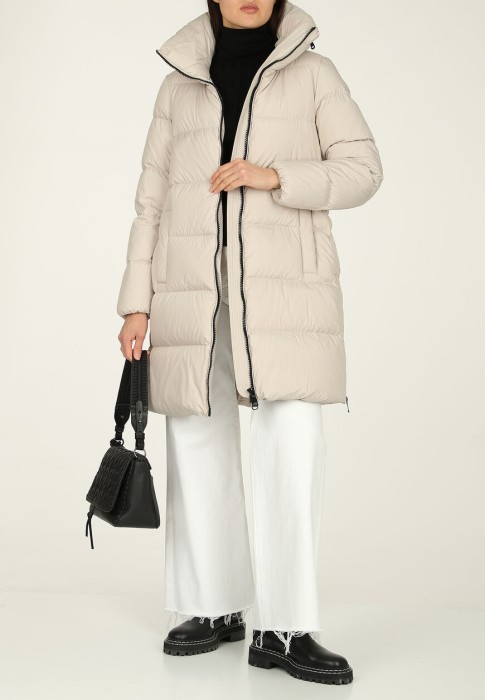 пуховик  от бренда geox вид слева