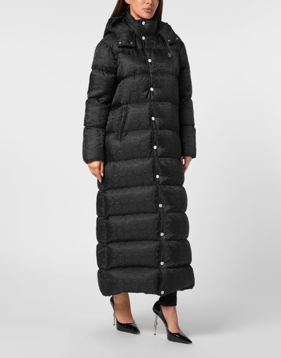 пуховик  от бренда philipp plein вид слева