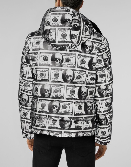 пуховик  из америки вид сбоку