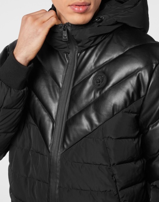 пуховик  из проверенных материалов спереди