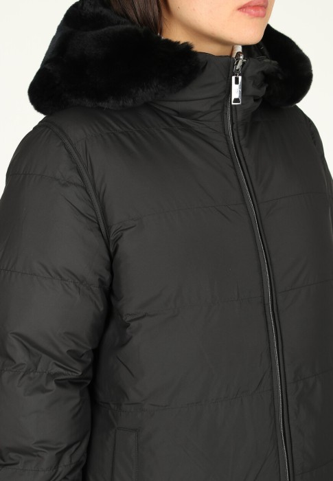 пуховик  универсального стиля с лицевой стороны