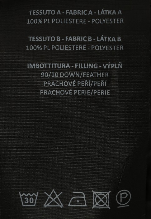 пуховик  вид слева