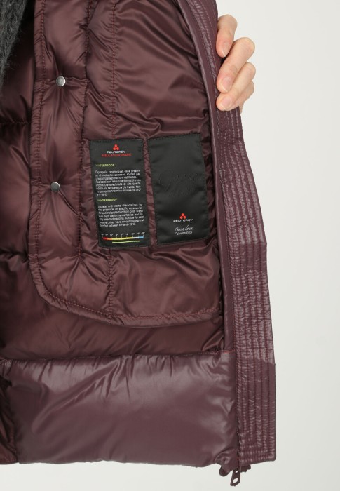 пуховик  для взрослого возраста с изнаночной стороны