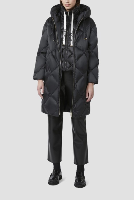 пуховик  из италии вид сбоку