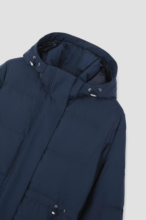 пуховик  универсального стиля с лицевой стороны