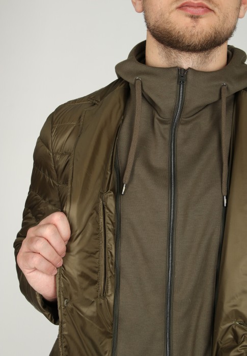 пуховик  из проверенных материалов спереди