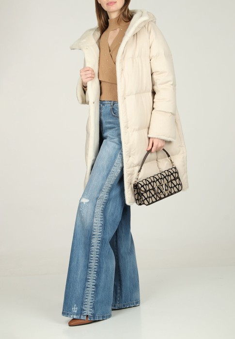 пуховик  из франции вид сбоку