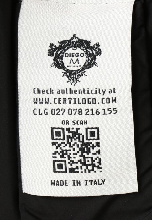 пуховик  вид слева