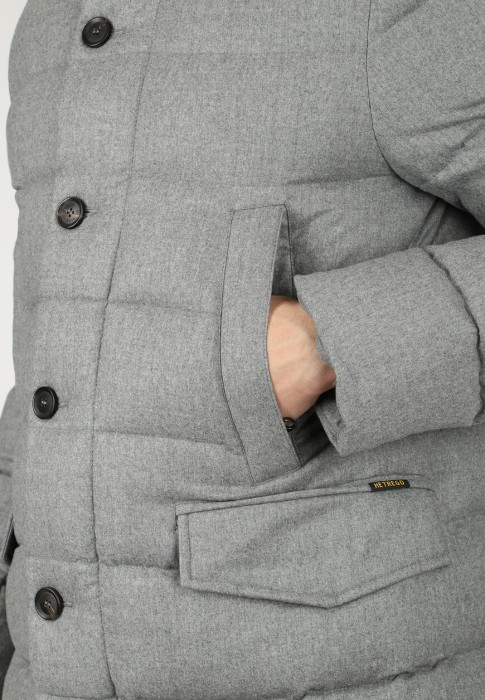 пуховик  из проверенных материалов спереди