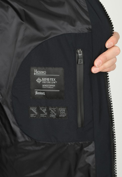 пуховик  для взрослого возраста с изнаночной стороны