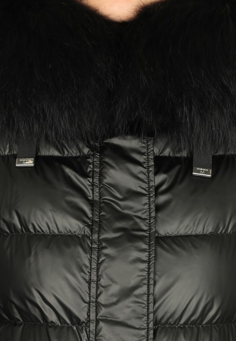 пуховик  универсального стиля с лицевой стороны