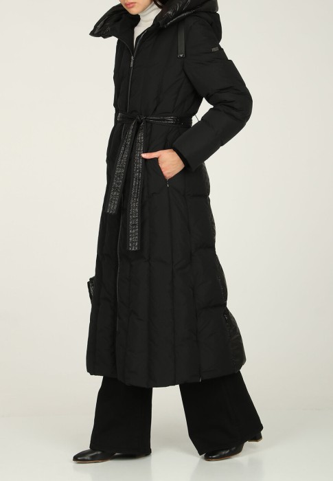 пуховик  из италии вид сбоку