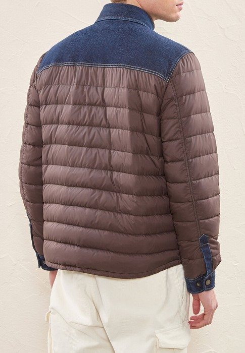 пуховик  из италии вид сбоку