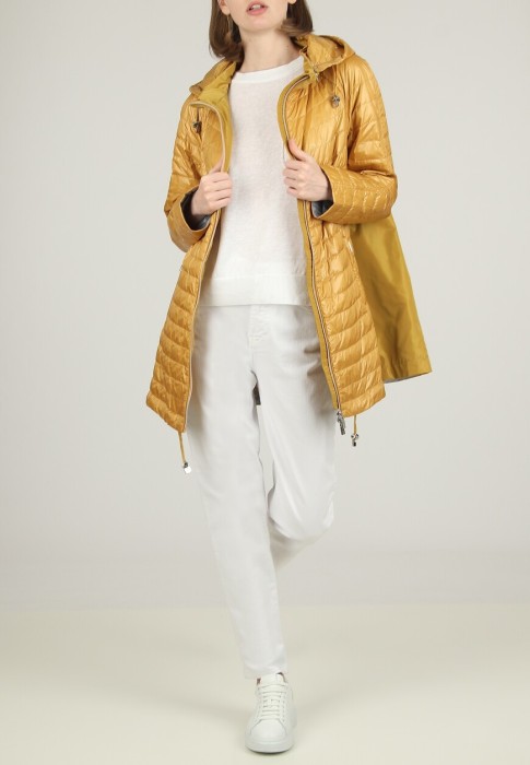 пуховик  от бренда diego m вид слева