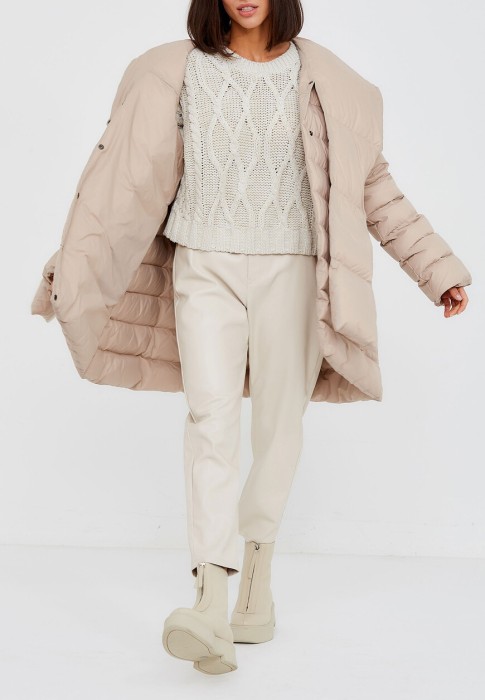 пуховик  из проверенных материалов спереди