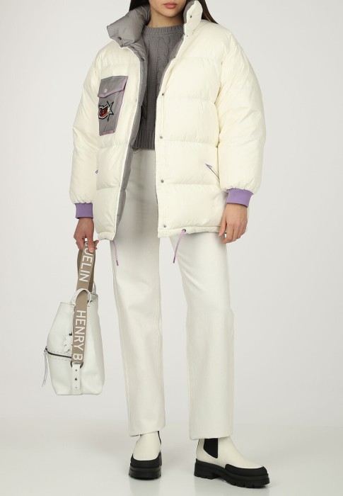 пуховик  от бренда herno вид слева