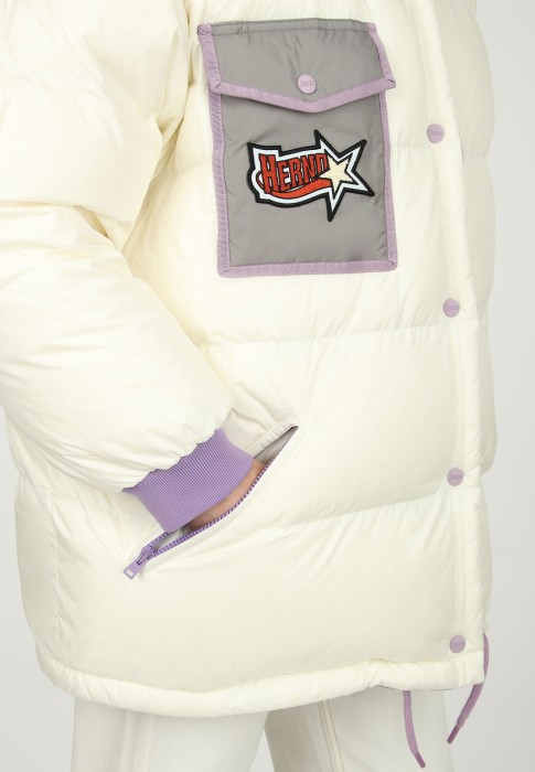 пуховик  для взрослого возраста с изнаночной стороны