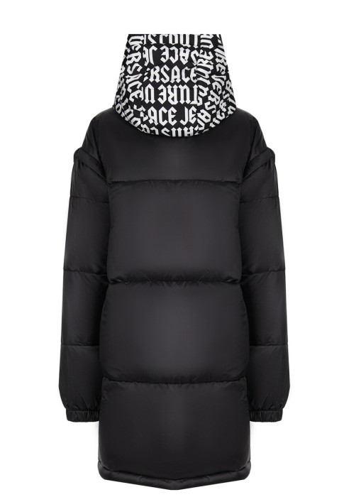 пуховик  от бренда versace jeans couture вид слева