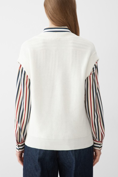 пуловер  модель carmelina от бренда luisa spagnoli вид слева