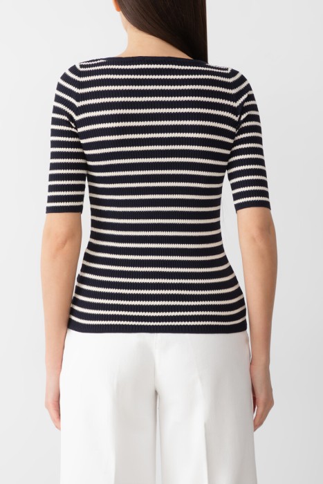 пуловер  модель colino от бренда luisa spagnoli вид слева