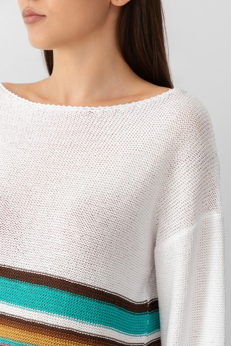 пуловер  модель colors из италии вид сбоку