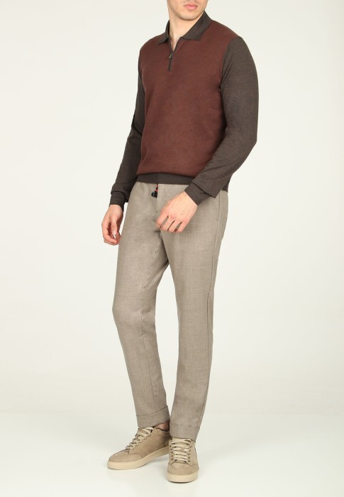 пуловер  из италии вид сбоку