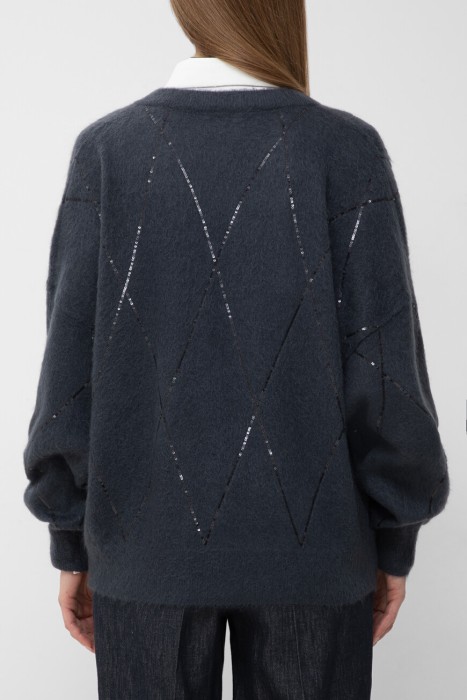 пуловер  от бренда brunello cucinelli вид слева