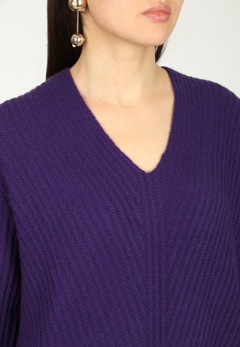 пуловер  для взрослого возраста с изнаночной стороны