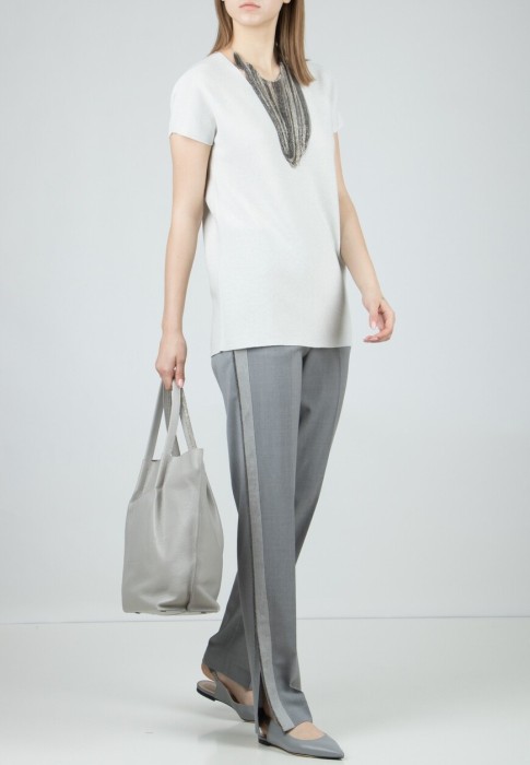 пуловер  из италии вид сбоку