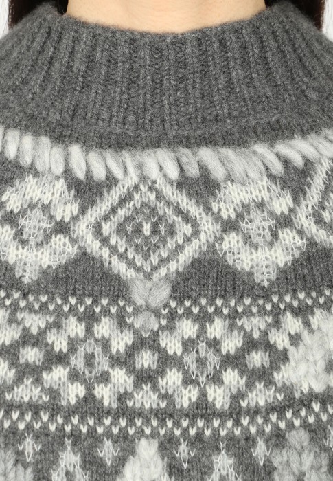 пуловер  из италии вид сбоку