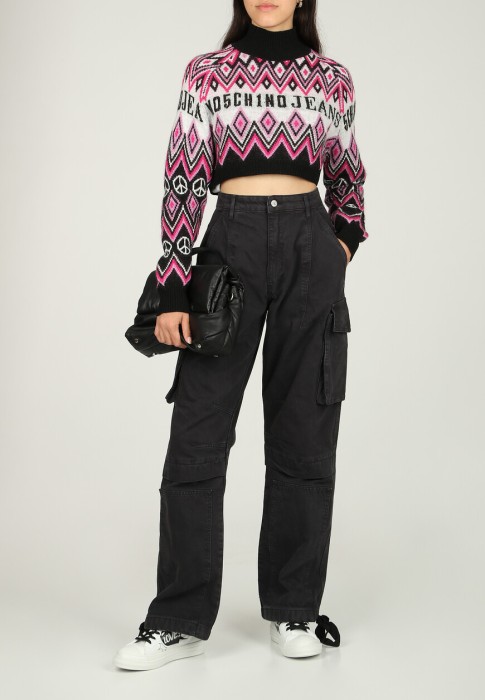 пуловер  от бренда moschino jeans вид слева