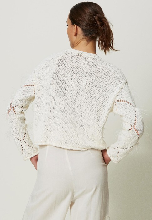 пуловер  из италии вид сбоку