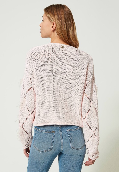 пуловер  из италии вид сбоку