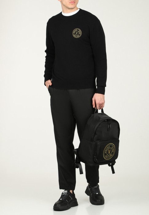 пуловер  от бренда versace jeans couture вид слева