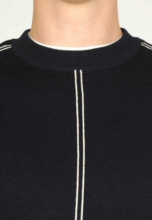 пуловер  для взрослого возраста с изнаночной стороны