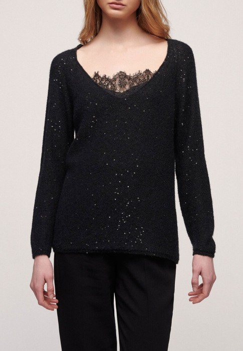 пуловер  из италии вид сбоку