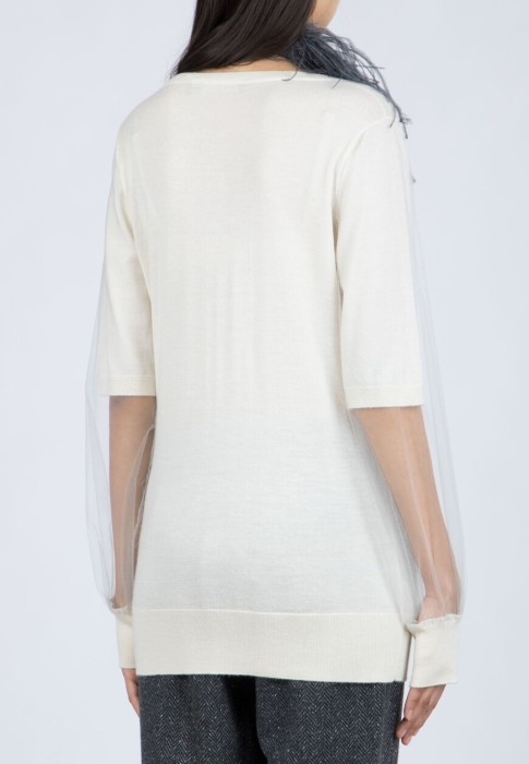 пуловер  из италии вид сбоку