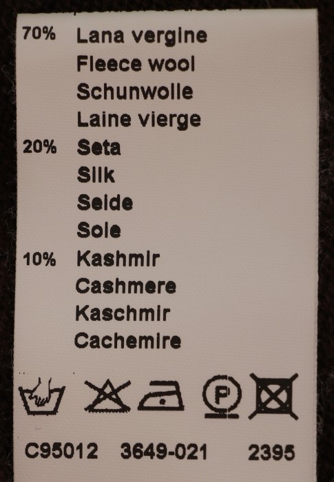 пуловер  для взрослого возраста с изнаночной стороны