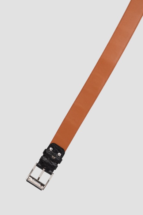 ремень  из кожи спереди