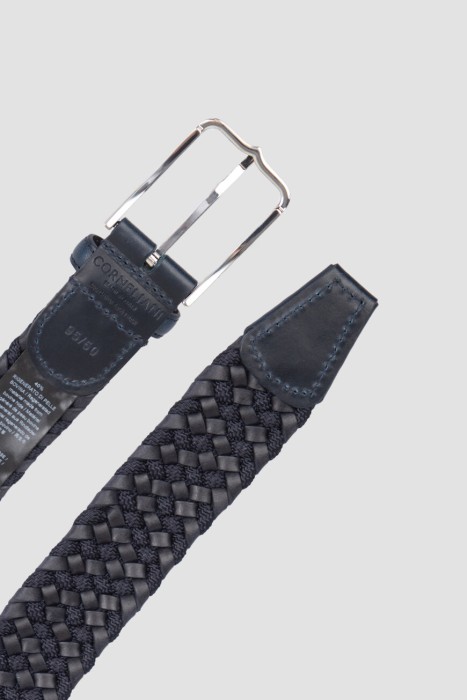 ремень  из льна спереди