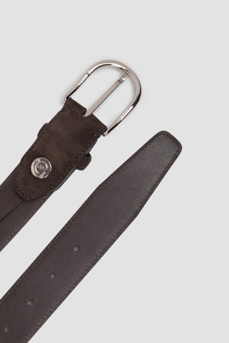 ремень  из льна спереди