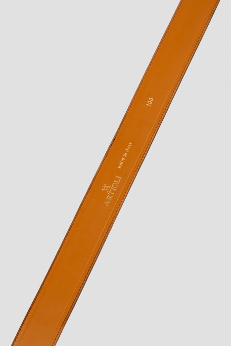 ремень  из льна спереди