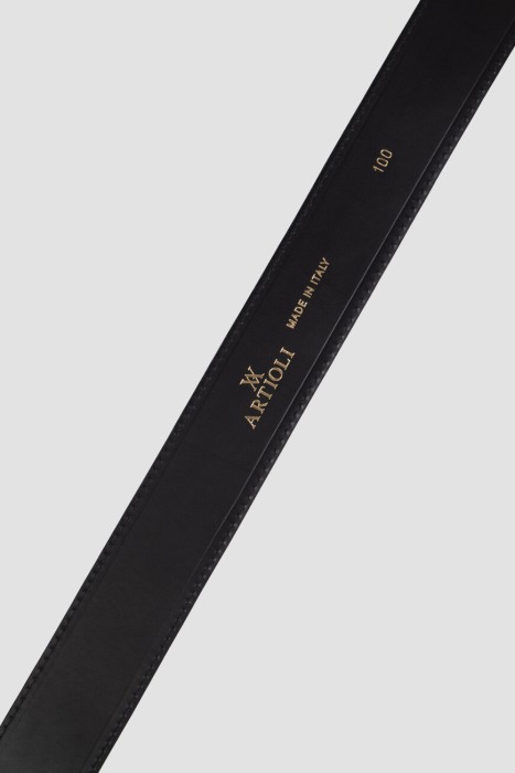 ремень  из льна спереди