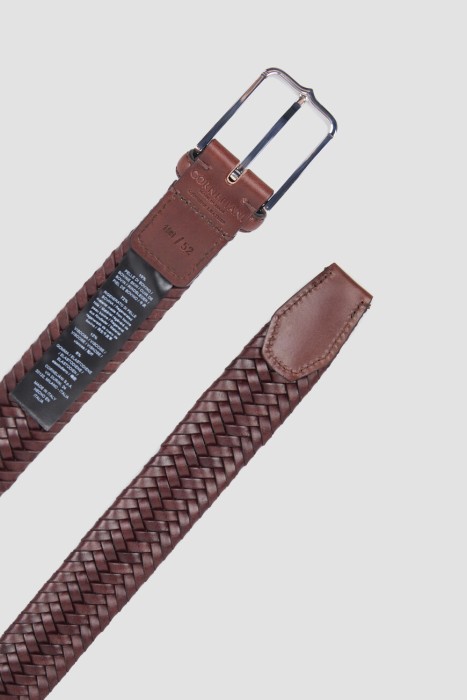 ремень  из льна спереди