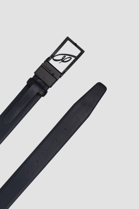 ремень  из кожи спереди